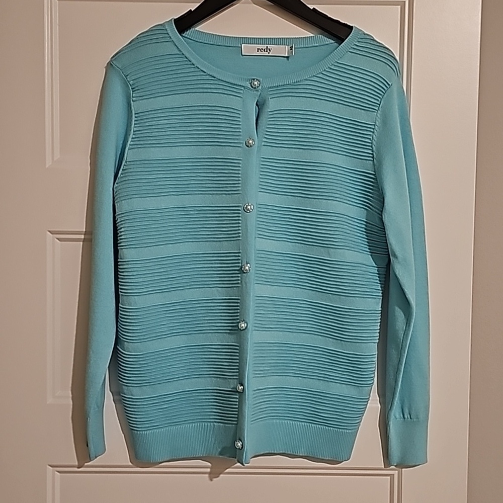 New Redy Pearled Women's Cardigan sz small